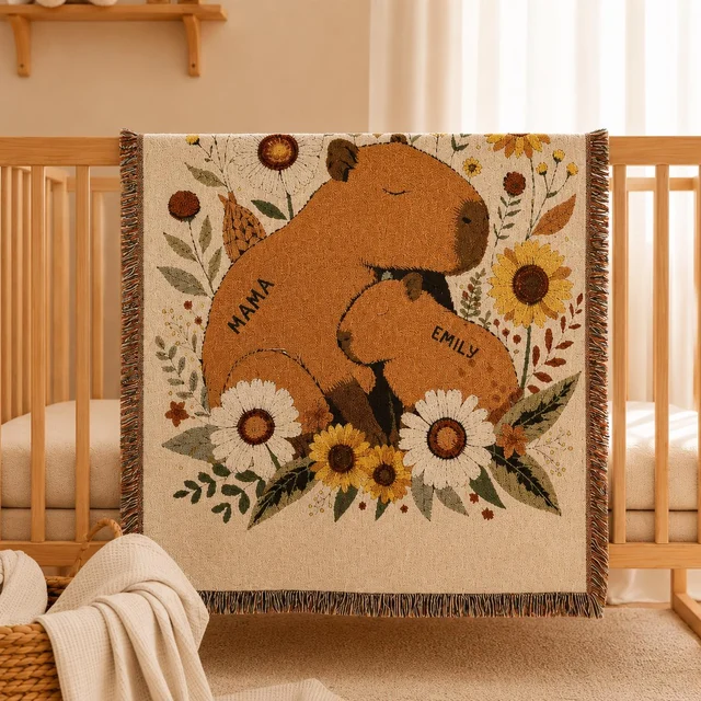 Custom name soft blanket for the reading corner